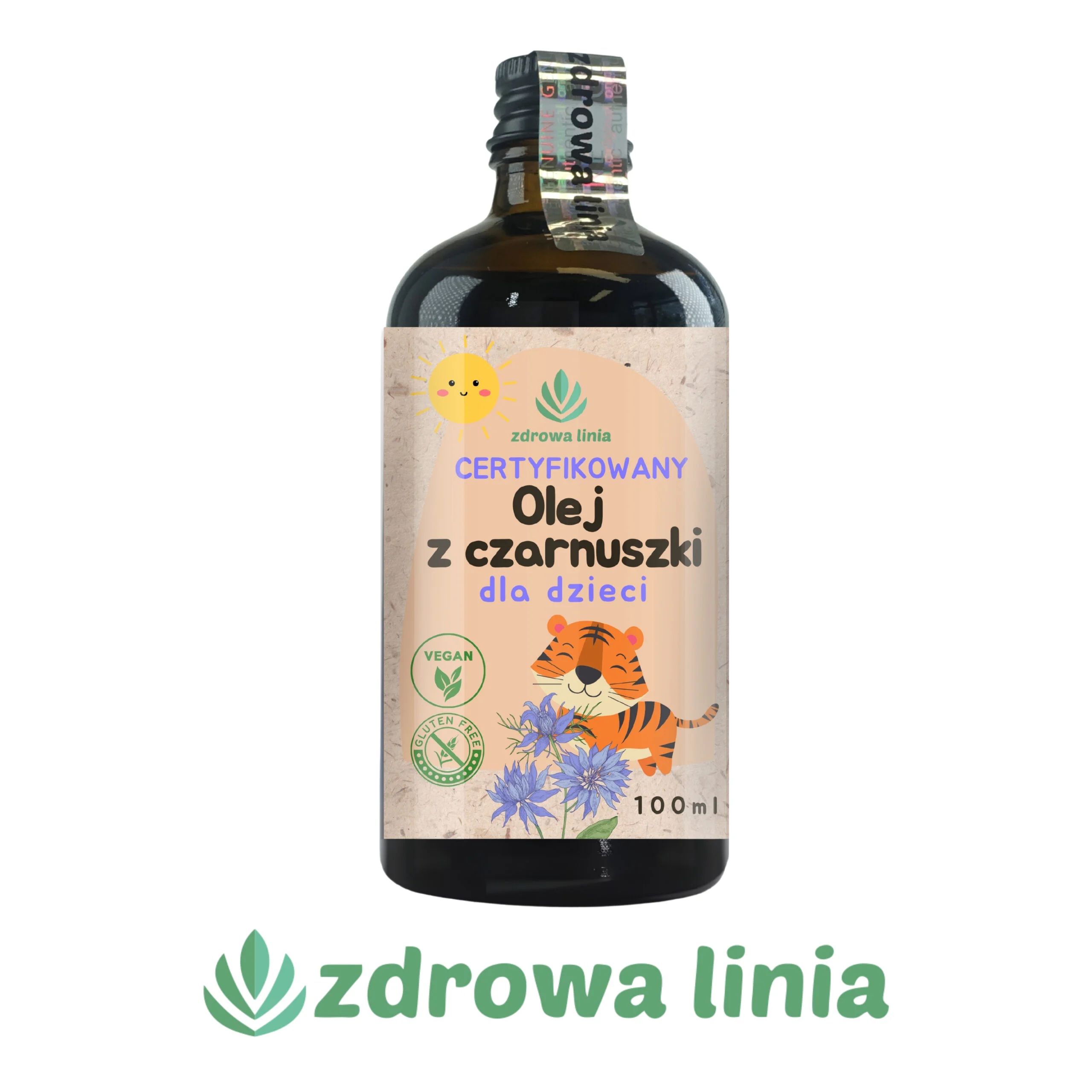 Certyfikowany Olej z czarnuszki dla dzieci tłoczony na zimno 100 ml - obrazek 9