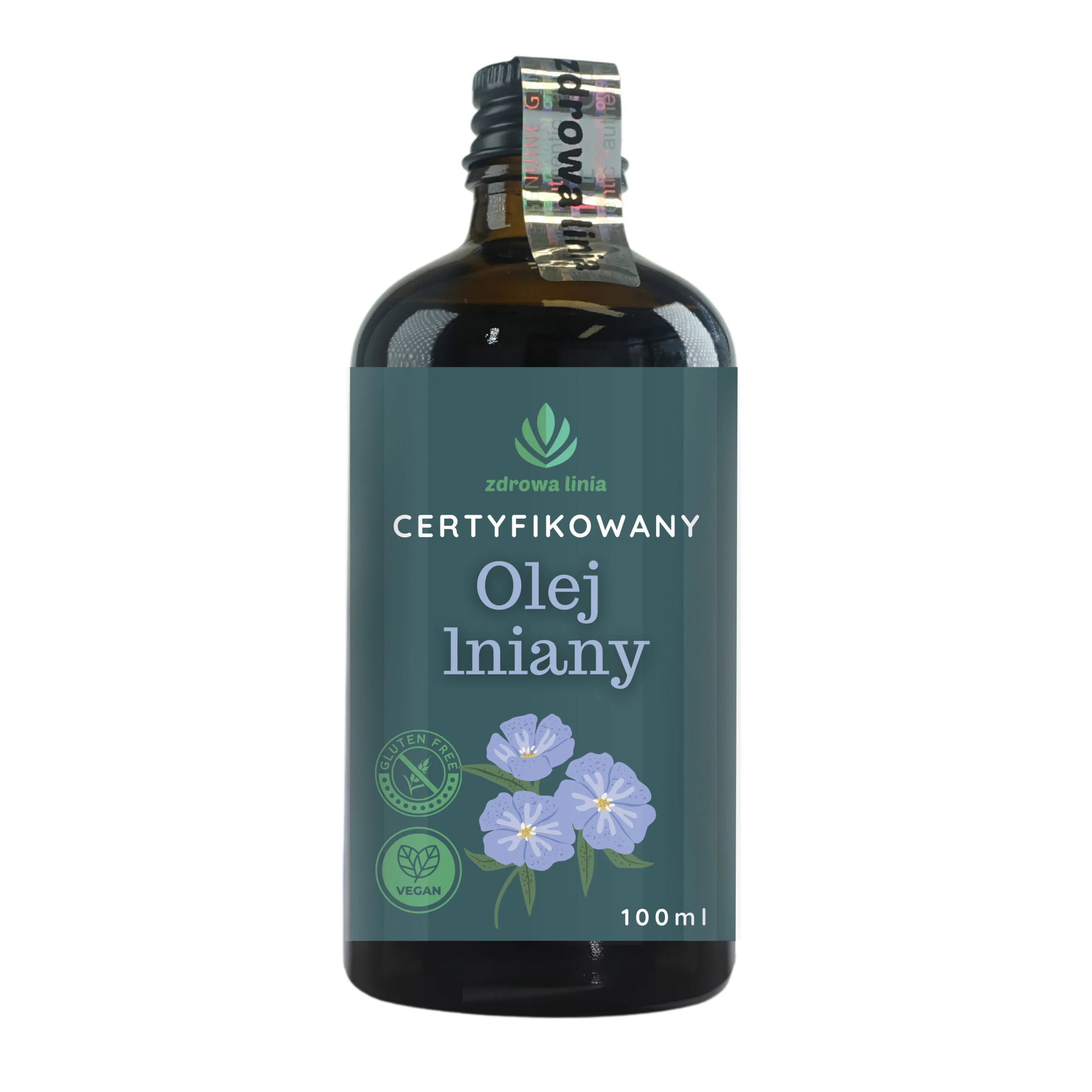 Certyfikowany olej lniany tłoczony na zimno 100 ml - obrazek 2