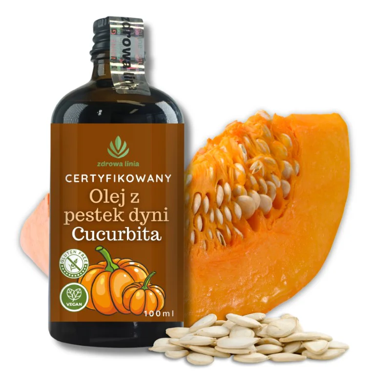 Certyfikowany olej z pestek dyni Cucurbita tłoczony na zimno 100 ml - obrazek 7