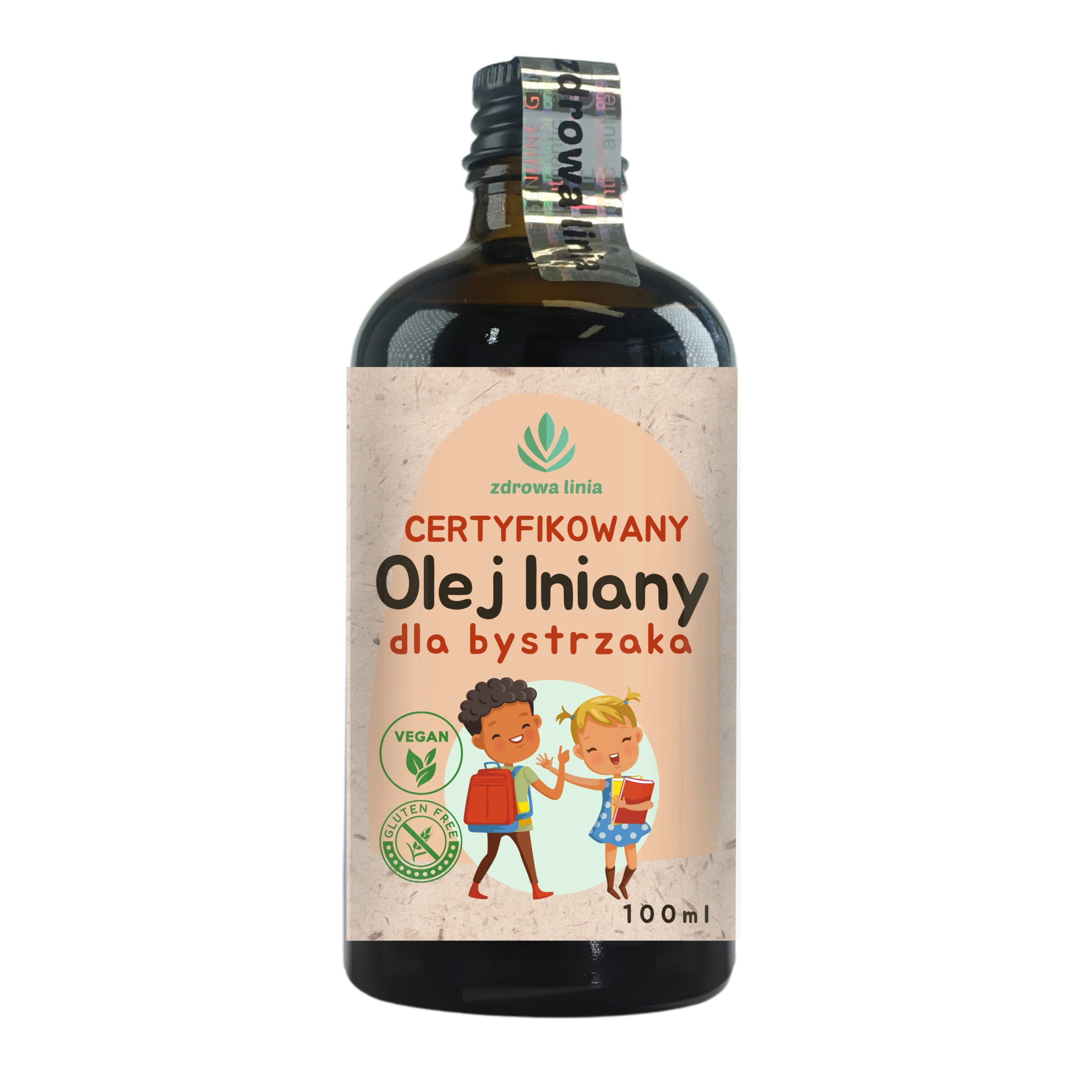 Certyfikowany olej lniany dla bystrzaka tłoczony na zimno 100 ml - obrazek 3