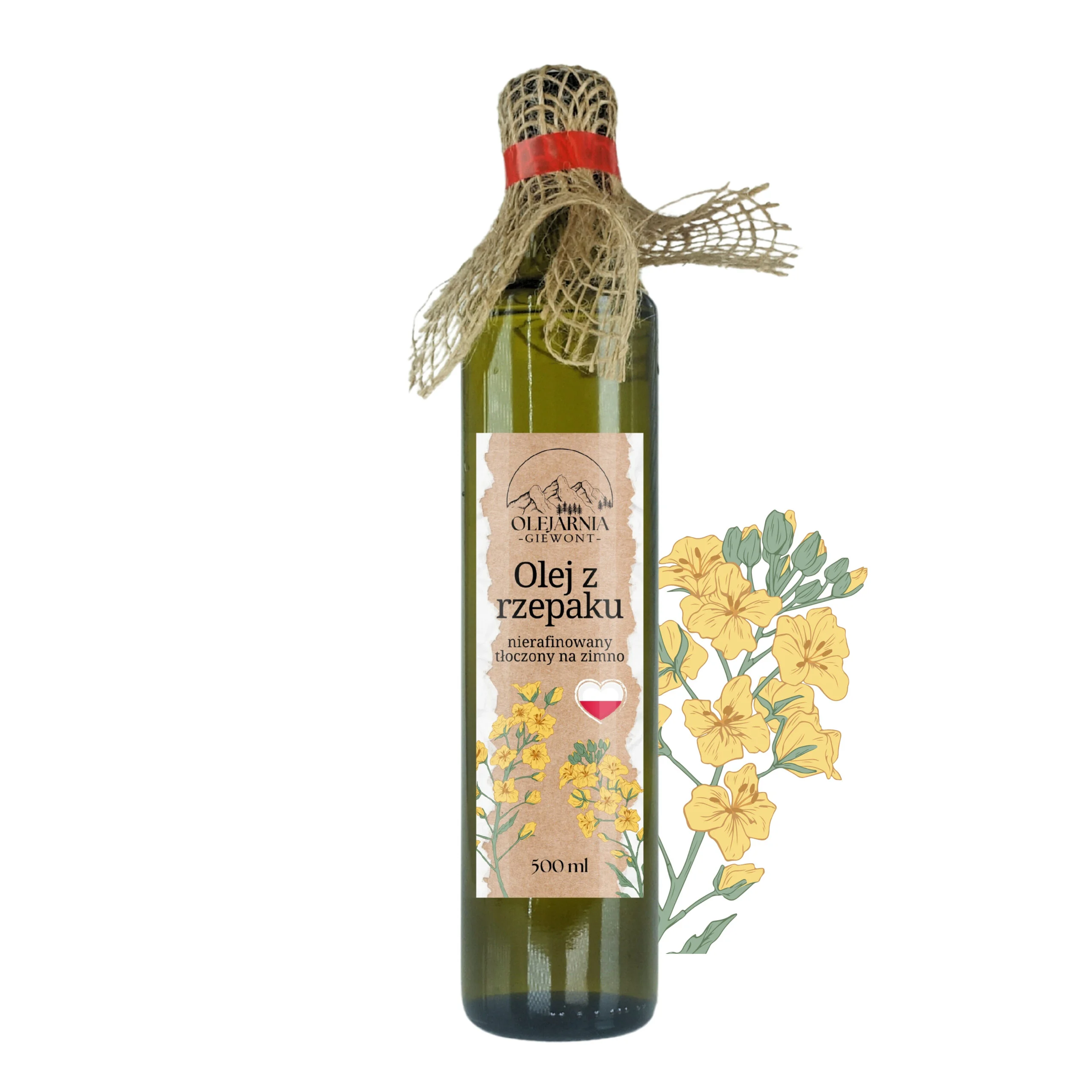 Olej z rzepaku 500 ml Olejarnia Giewont - obrazek 6