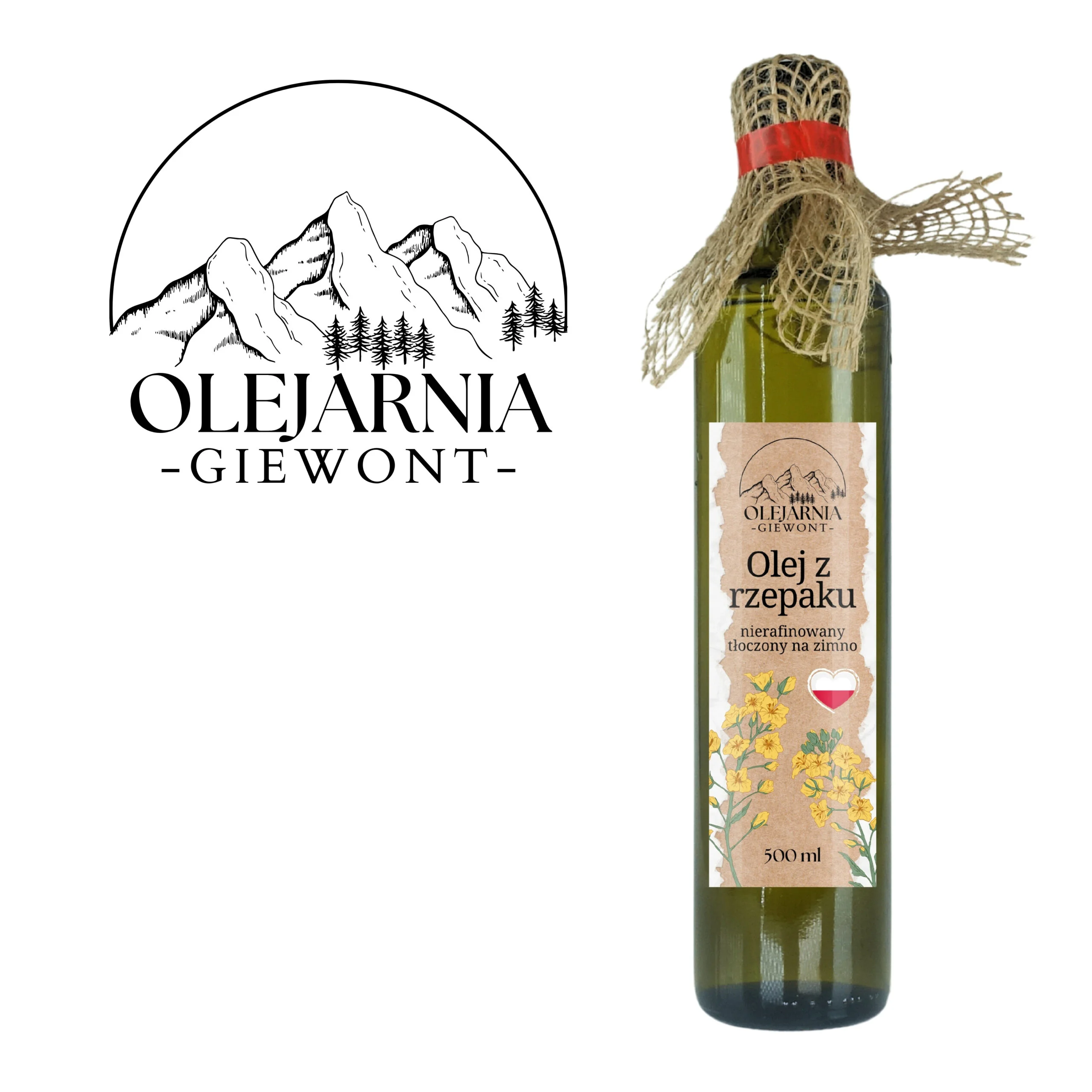 Olej z rzepaku 500 ml Olejarnia Giewont - obrazek 10