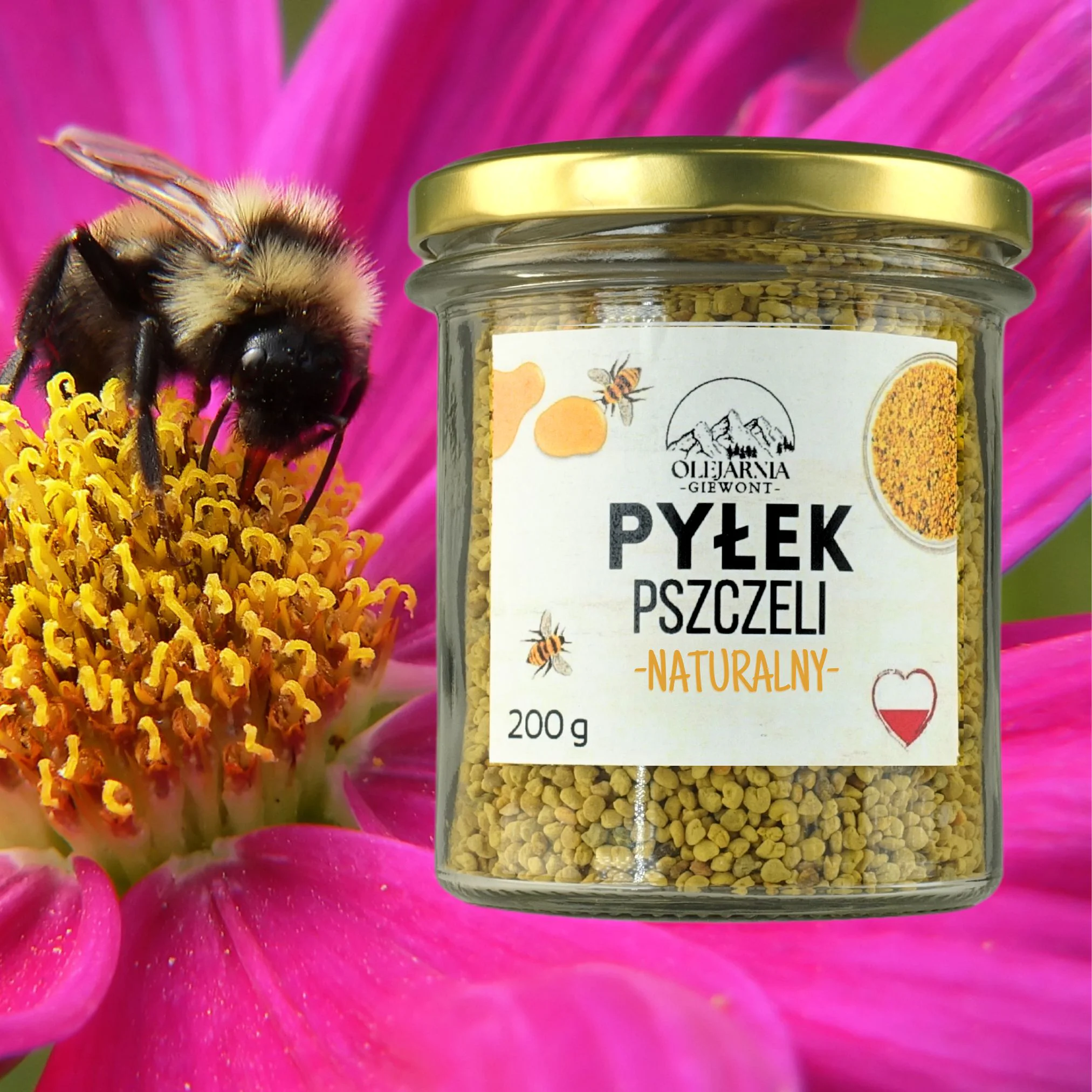 Naturalny Pyłek Pszczeli Olejarnia Giewont - obrazek 4