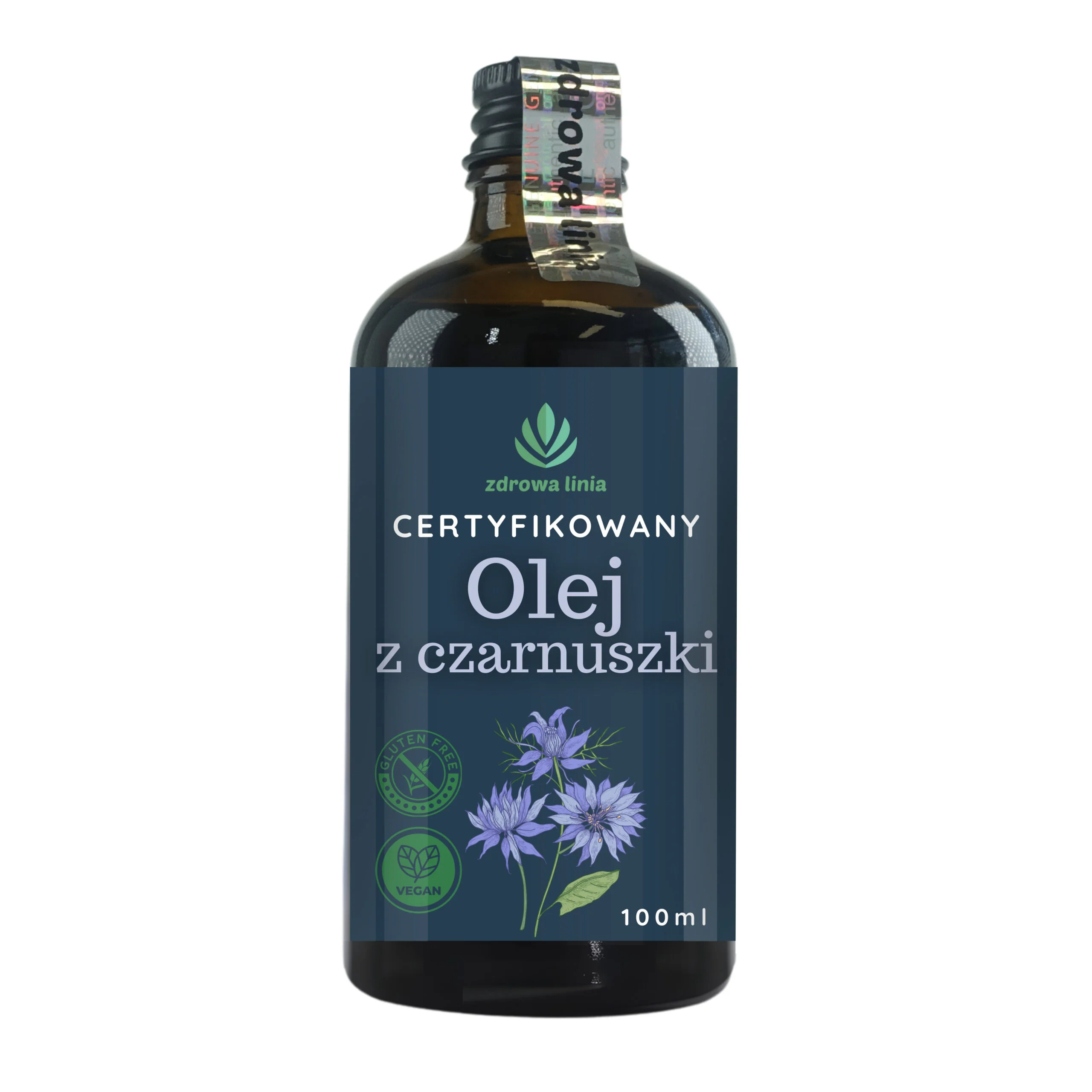 Certyfikowany olej z czarnuszki tłoczony na zimno 100 ml - obrazek 3