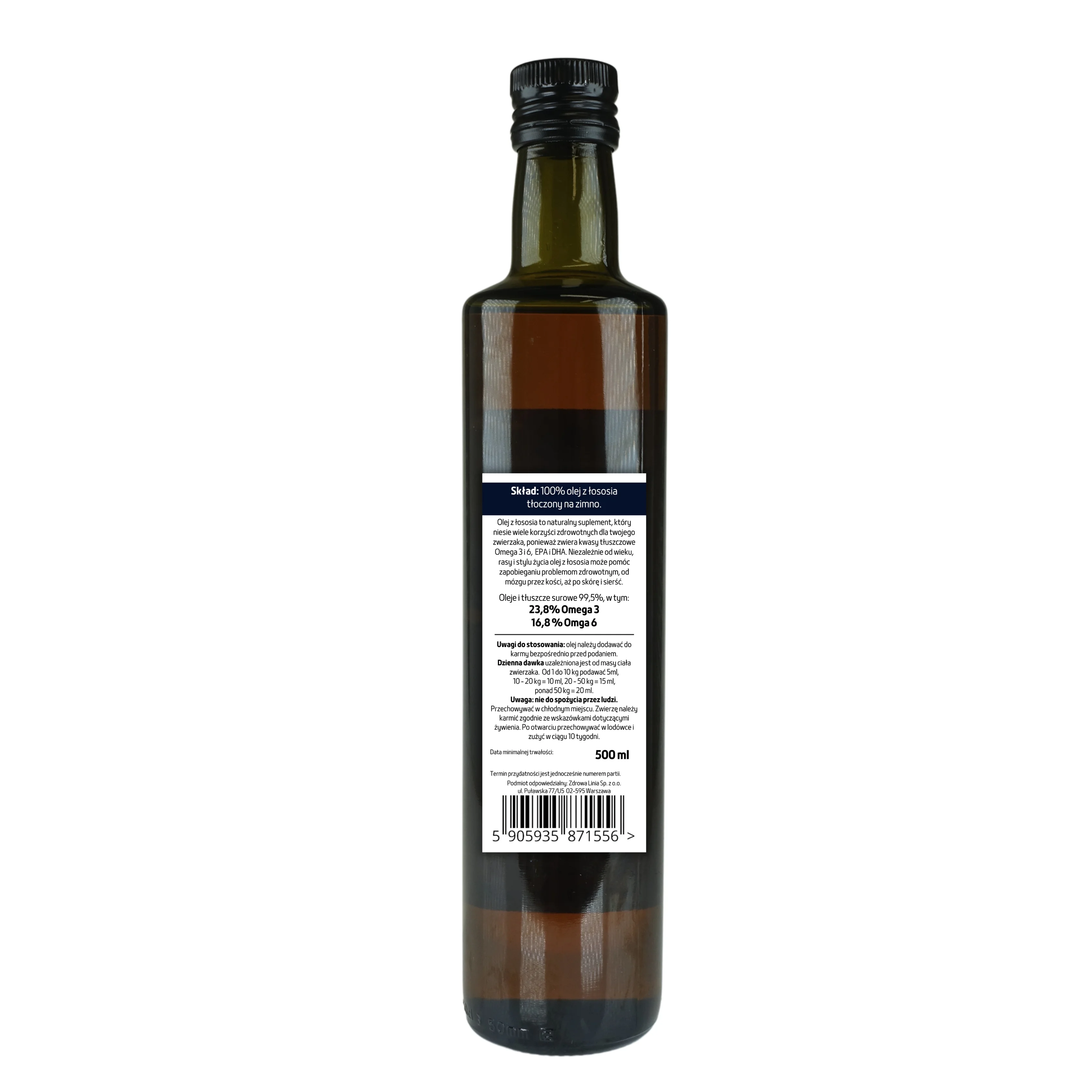 PREMIUM Olej z łososia dla psów i kotów Omega 3 i 6 - obrazek 14