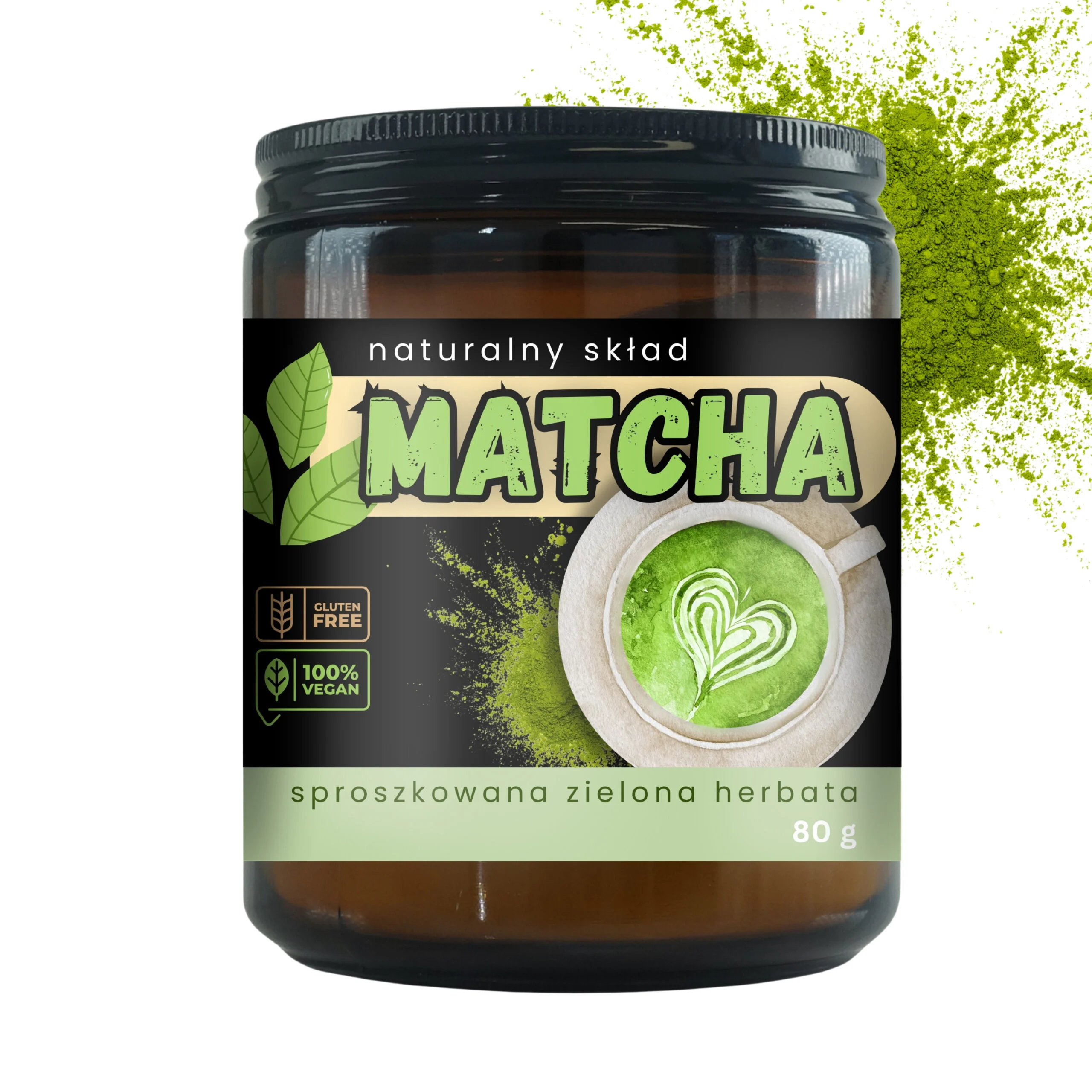 Zielona herbata Matcha w proszku 80 g - obrazek 4