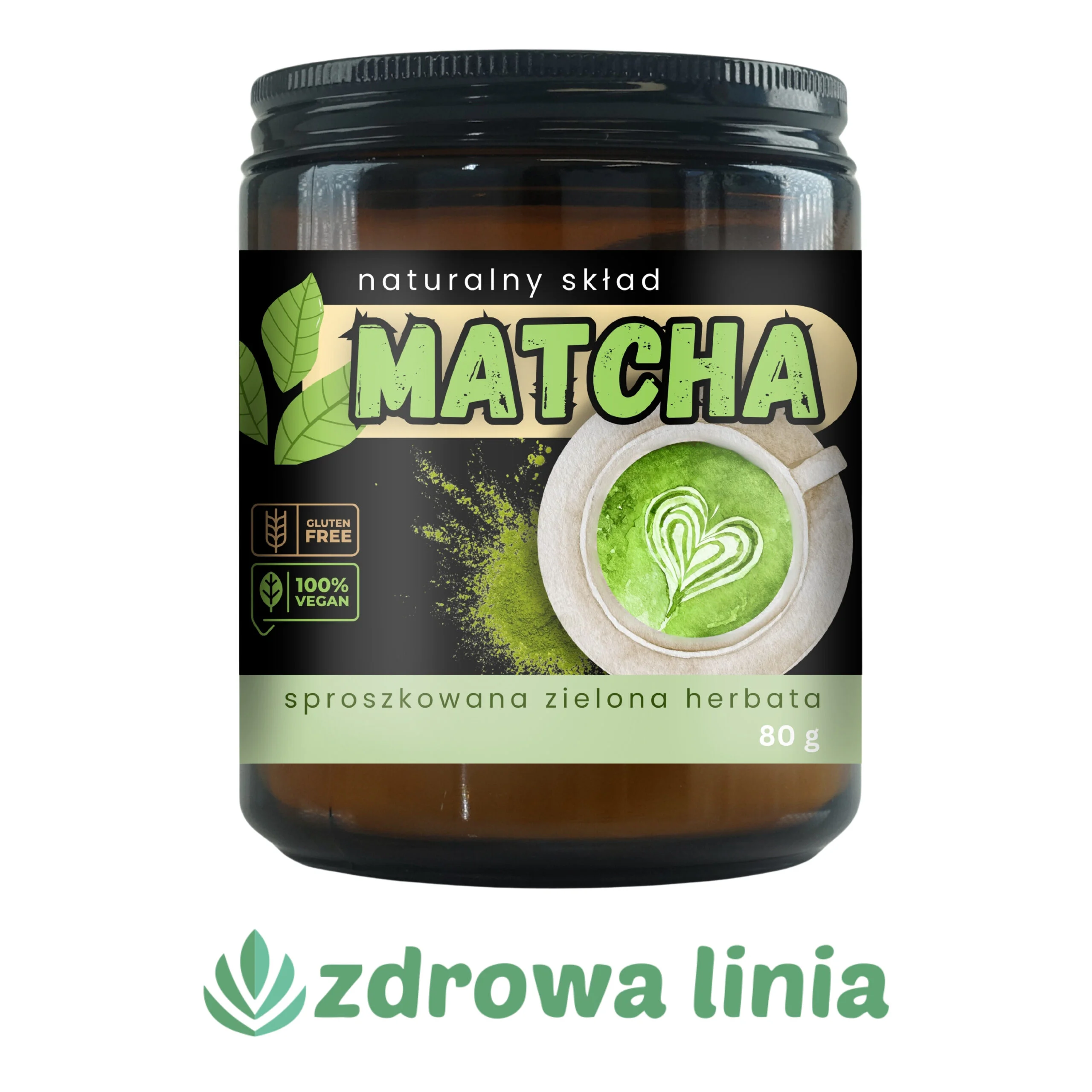 Zielona herbata Matcha w proszku 80 g - obrazek 5