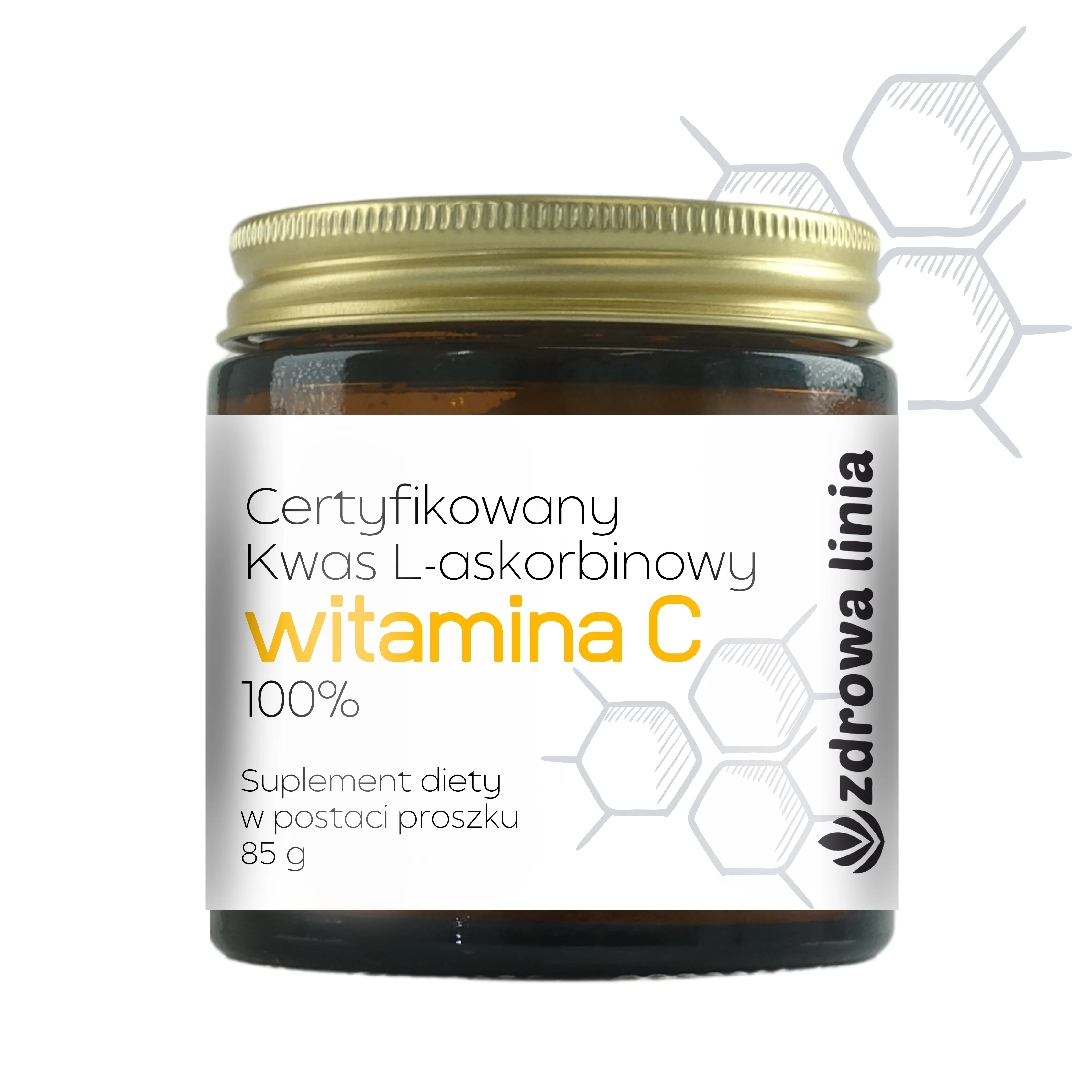 Certyfikowany kwas L- askorbinowy 100% Witamina C proszek 85 g - obrazek 3