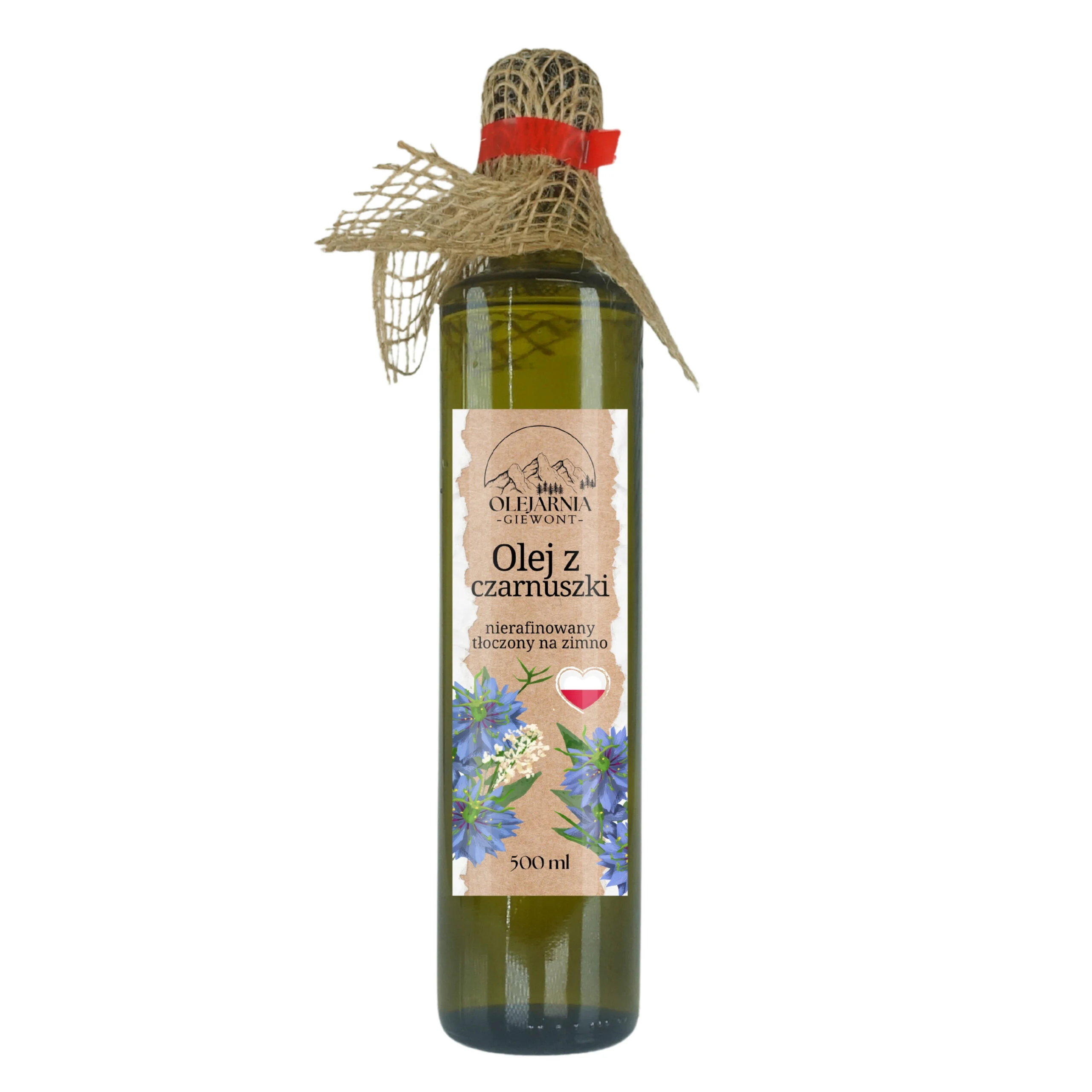 Olej z czarnuszki 500 ml Olejarnia Giewont - obrazek 2