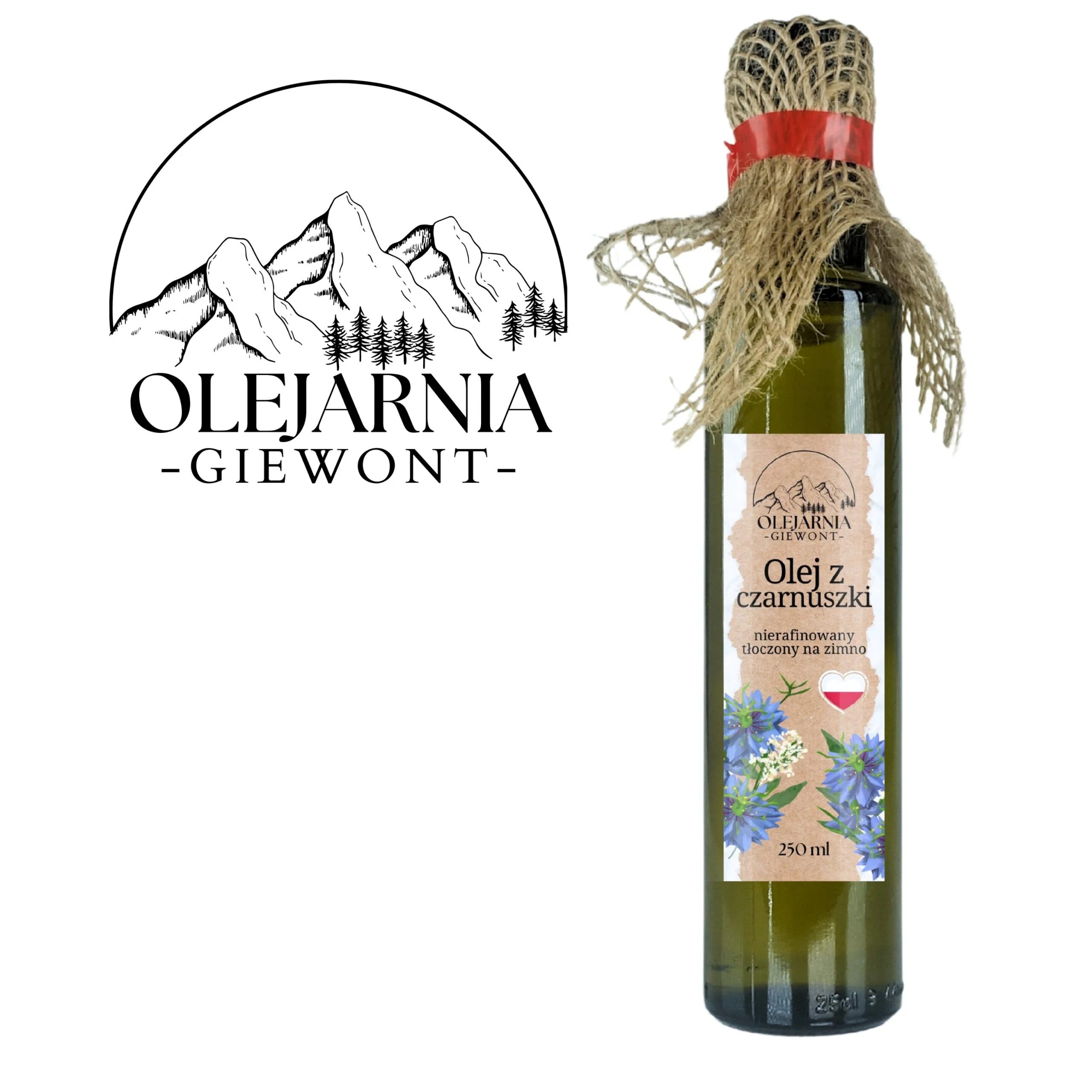 Olej z czarnuszki 250 ml Olejarnia Giewont - obrazek 8