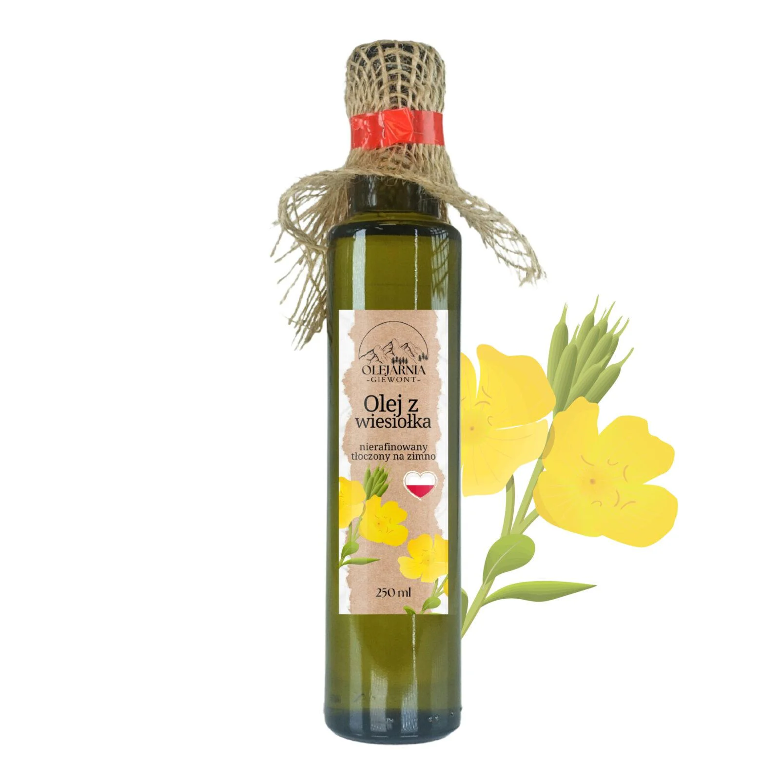 Olej z wiesiołka 250 ml Olejarnia Giewont - obrazek 4