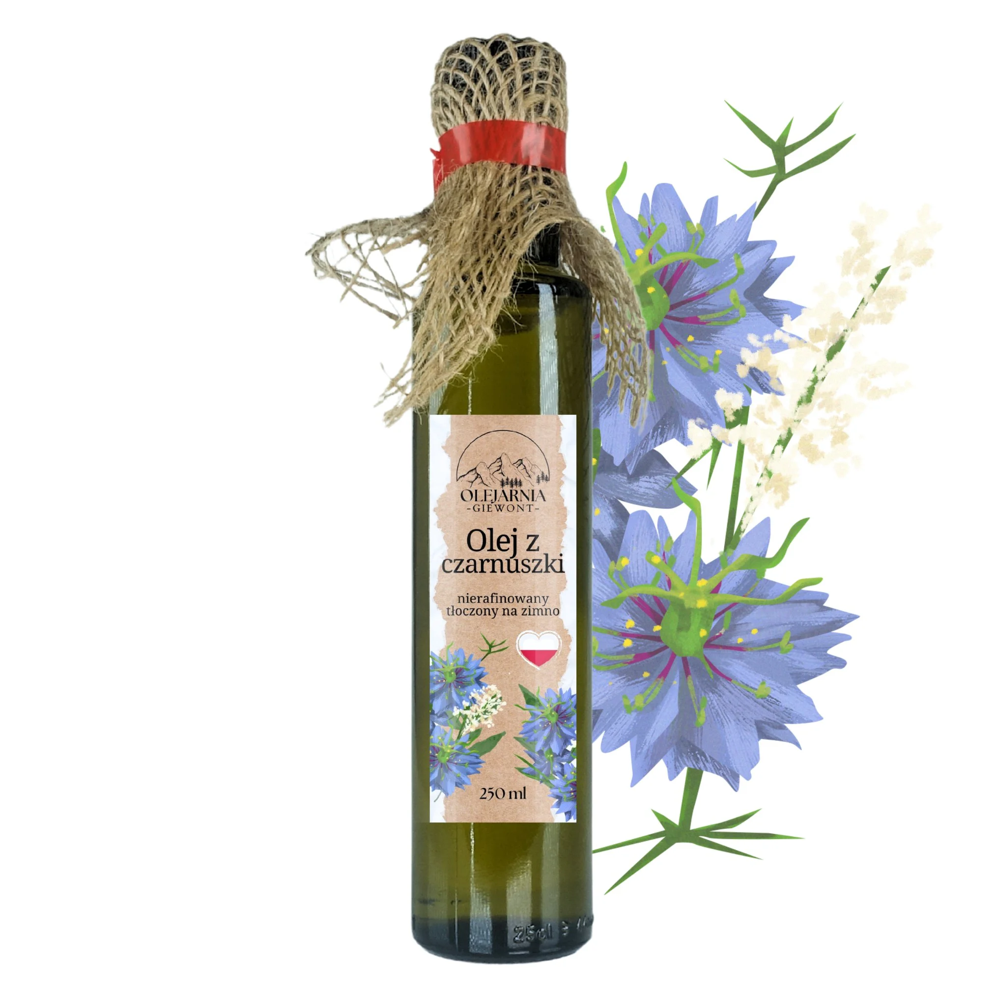 Olej z czarnuszki 250 ml Olejarnia Giewont - obrazek 7