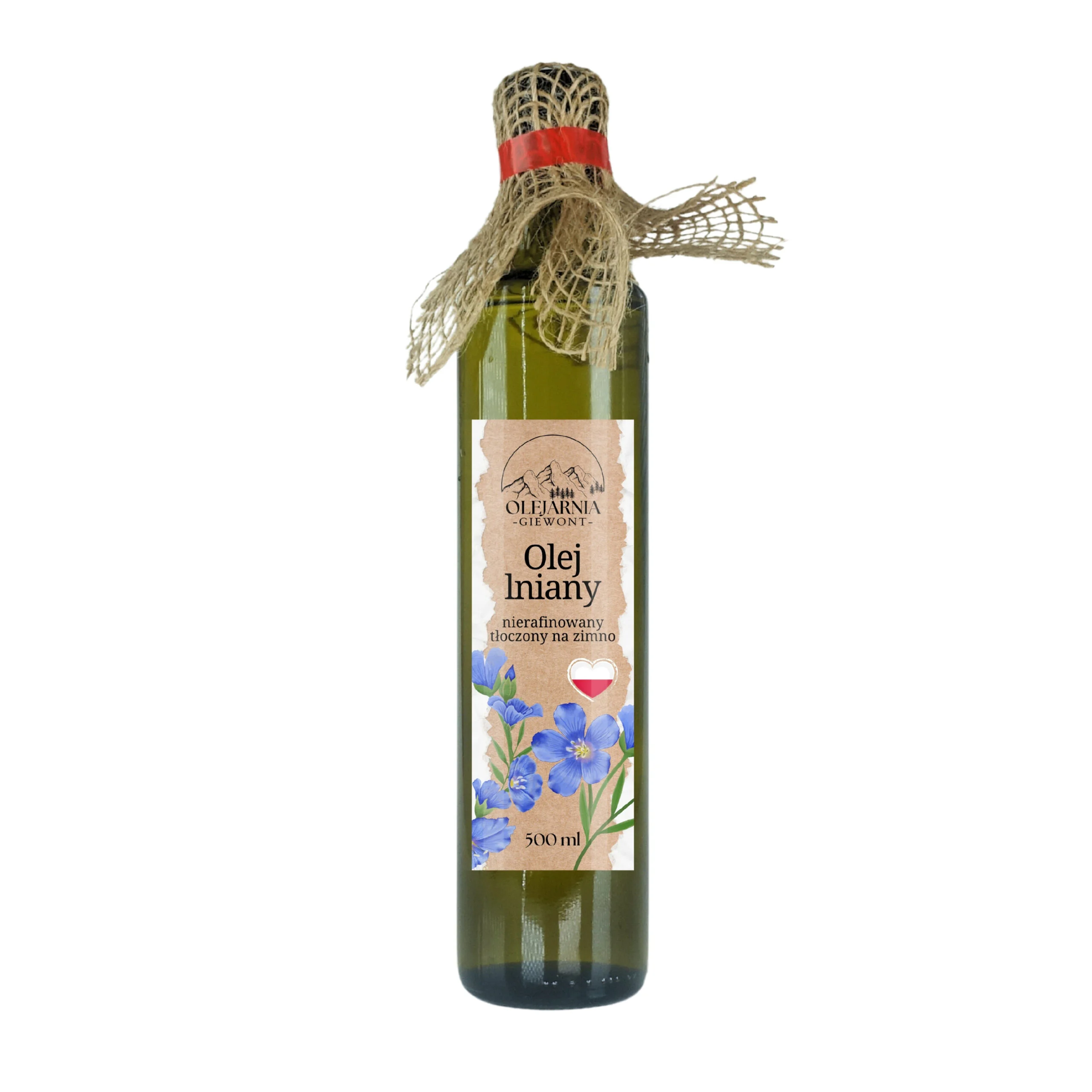 Olej lniany nierafinowany 500 ml Olejarnia Giewont - obrazek 4