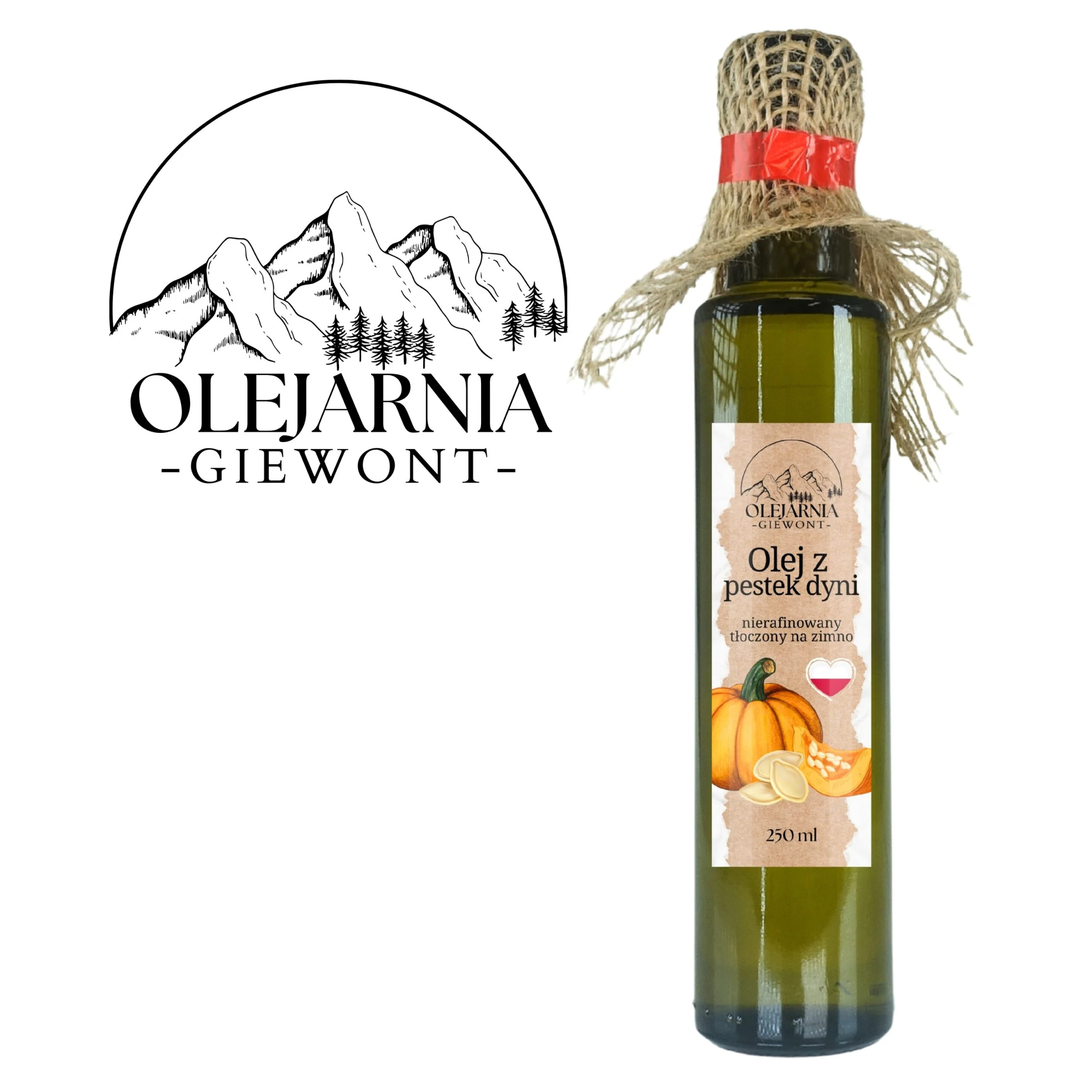 Olej z pestek dyni 250 ml Olejarnia Giewont - obrazek 9