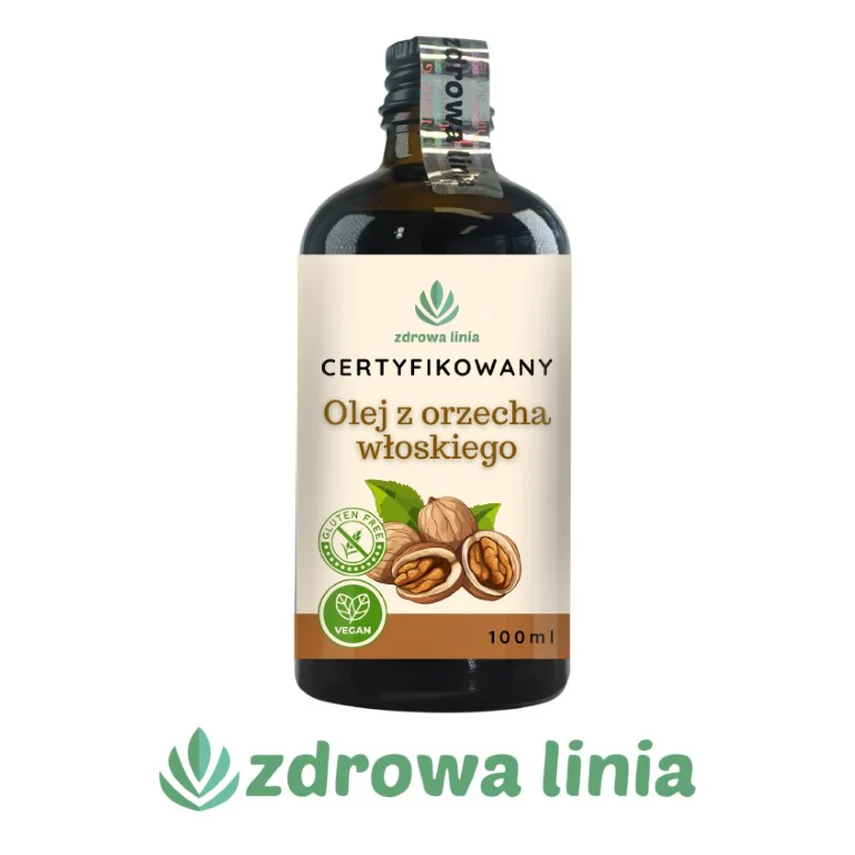 Certyfikowany olej z orzecha włoskiego tłoczony na zimno 100 ml - obrazek 8