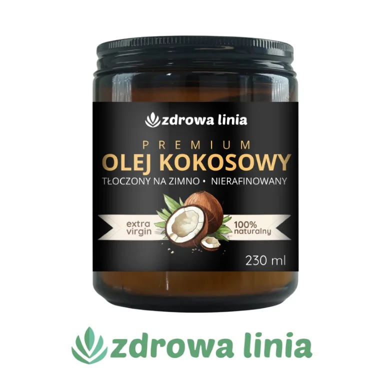 Premium Olej kokosowy tłoczony na zimno nierafinowany 230 ml - obrazek 3
