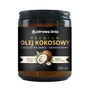 Premium Olej kokosowy tłoczony na zimno nierafinowany 230 ml