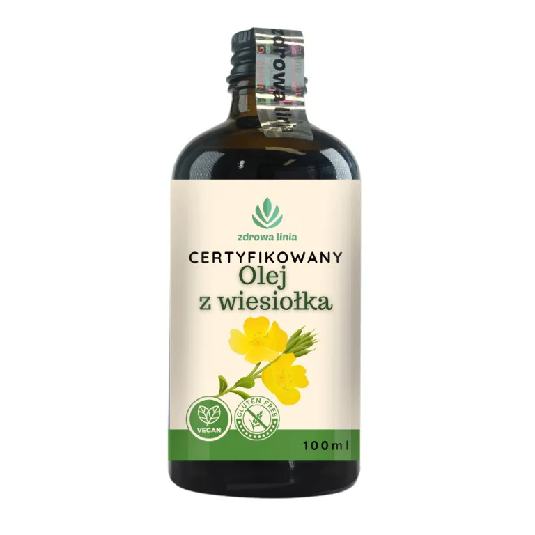 Certyfikowany olej z wiesiołka tłoczony na zimno 100 ml - obrazek 2