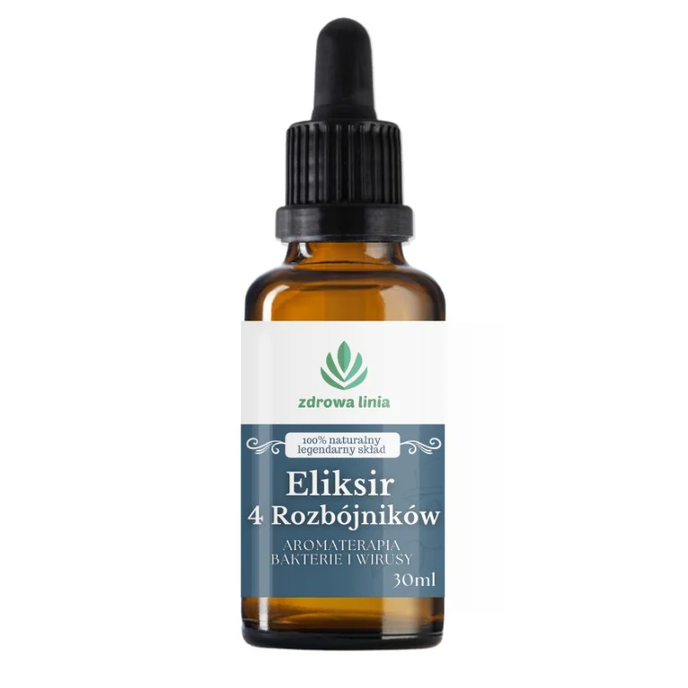 Eliksir 4 Rozbójników legendarna receptura aromaterapia bakterie wirusy 30ml - obrazek 2