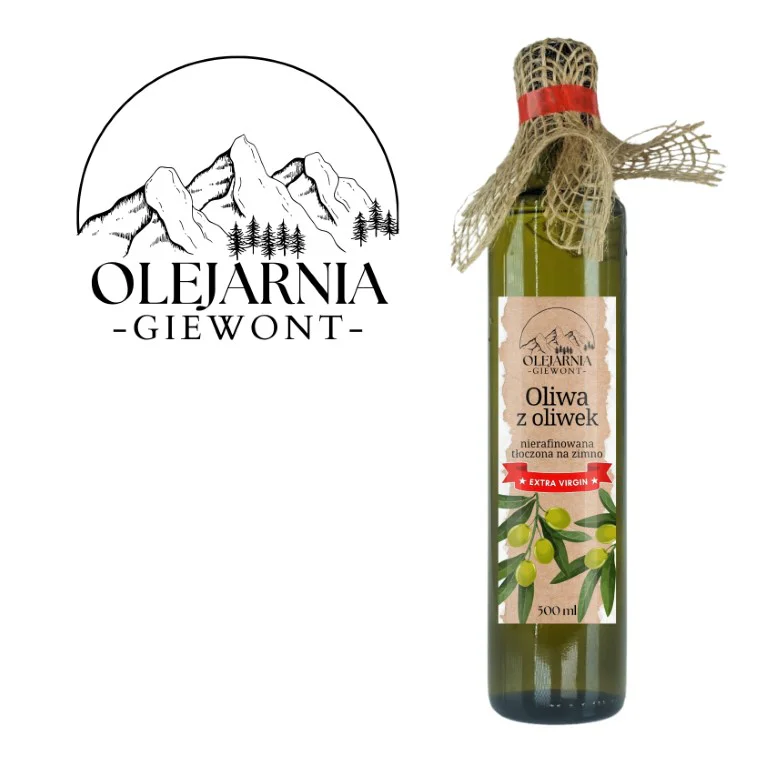 Oliwa z oliwek extra virgin 500 ml Olejarnia Giewont - obrazek 7