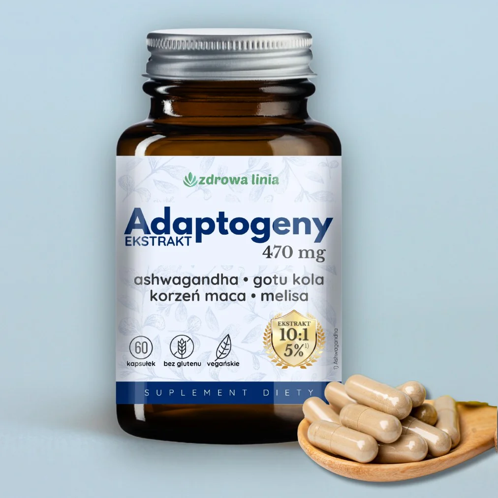 Adaptogeny EXTRAKT 10:1 Ashwagandha 5% gotu kola maca melisa - obrazek 3