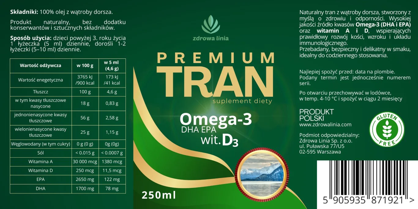 Premium Tran dla całej rodziny 250 ml - obrazek 7