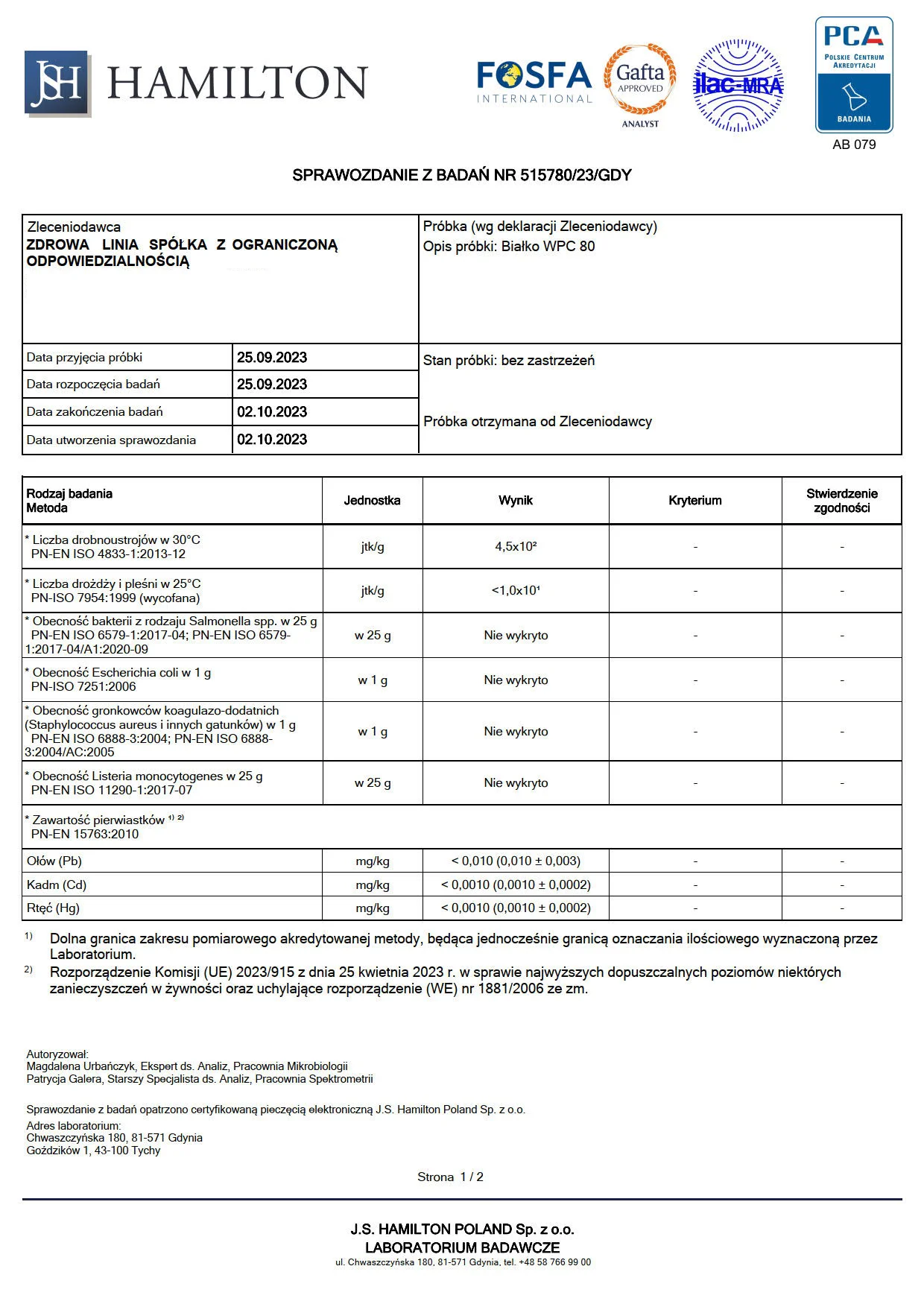 Certyfikowane Białko WPC 80 naturalne białko z BCAA - obrazek 10