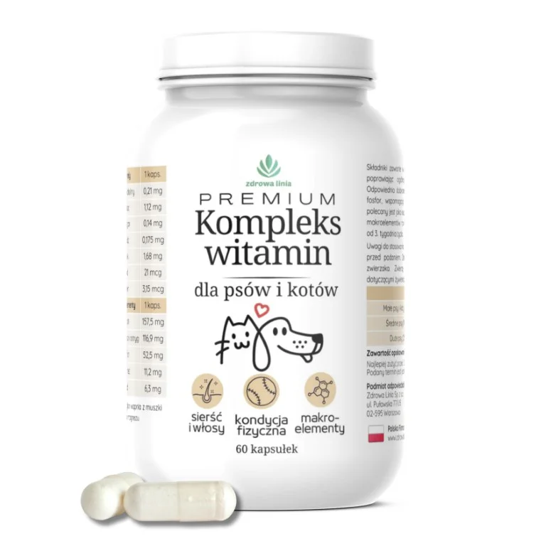 Premium Kompleks Witamin dla psów i kotów - obrazek 2