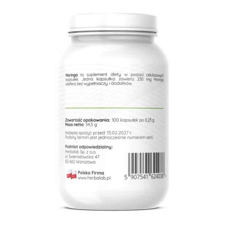 Moringa oleifera 100 vege caps Herbalab - obrazek 5