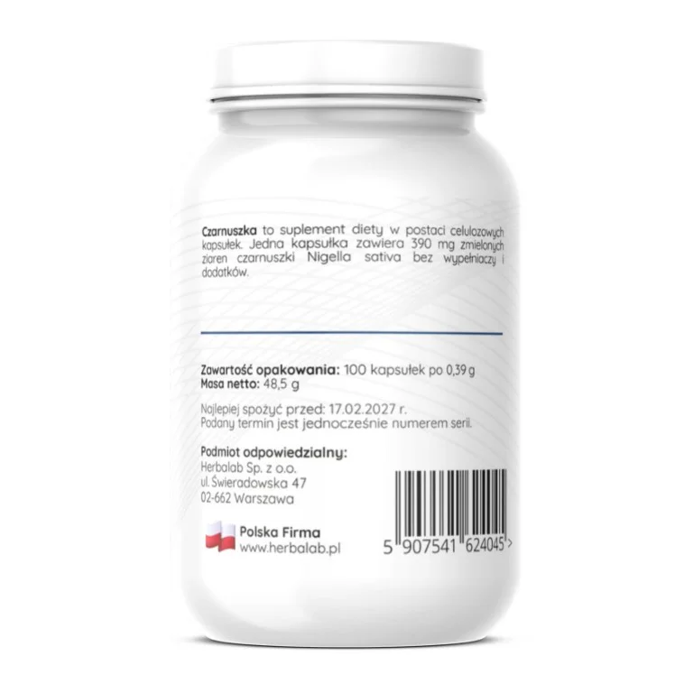 Czarnuszka 100 vege caps Herbalab - obrazek 3