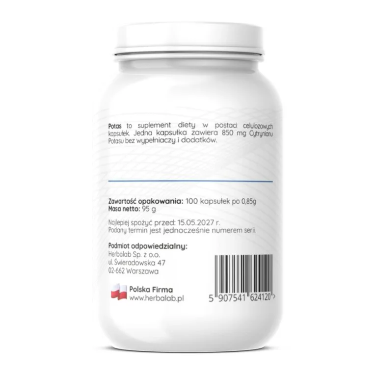 Potas 100 vege caps Herbalab - obrazek 4