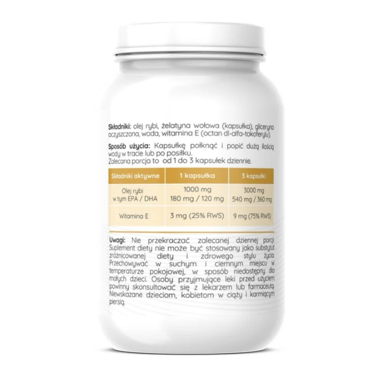 Omega 3 Oil Gold 60 caps Herbalab - obrazek 3