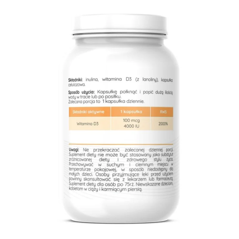 D3 Forte Gold 4000 IU 60 kapsułek Herbalab - obrazek 5