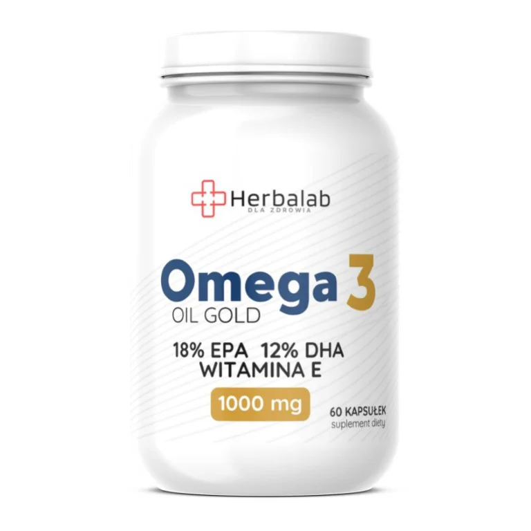 Omega 3 Oil Gold 60 caps Herbalab - obrazek 2
