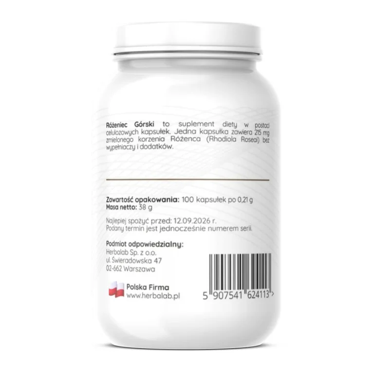 Różeniec Górski 100 vege caps Herbalab - obrazek 3