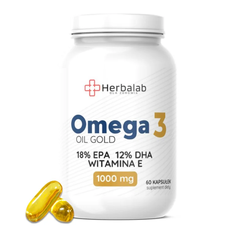Omega 3 Oil Gold 60 caps Herbalab - obrazek 6
