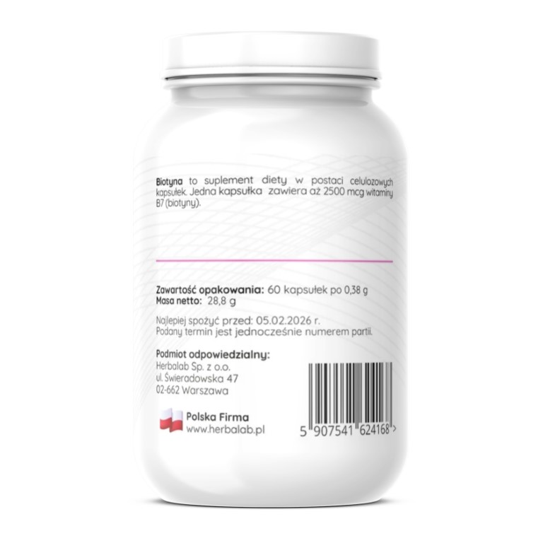 Biotyna 60 caps Herbalab - obrazek 4