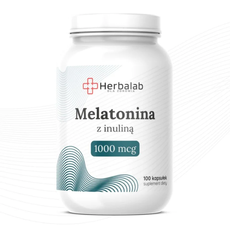Melatonina z inuliną FORTE 1000 mcg 100 kapsułek Herbalab - obrazek 4