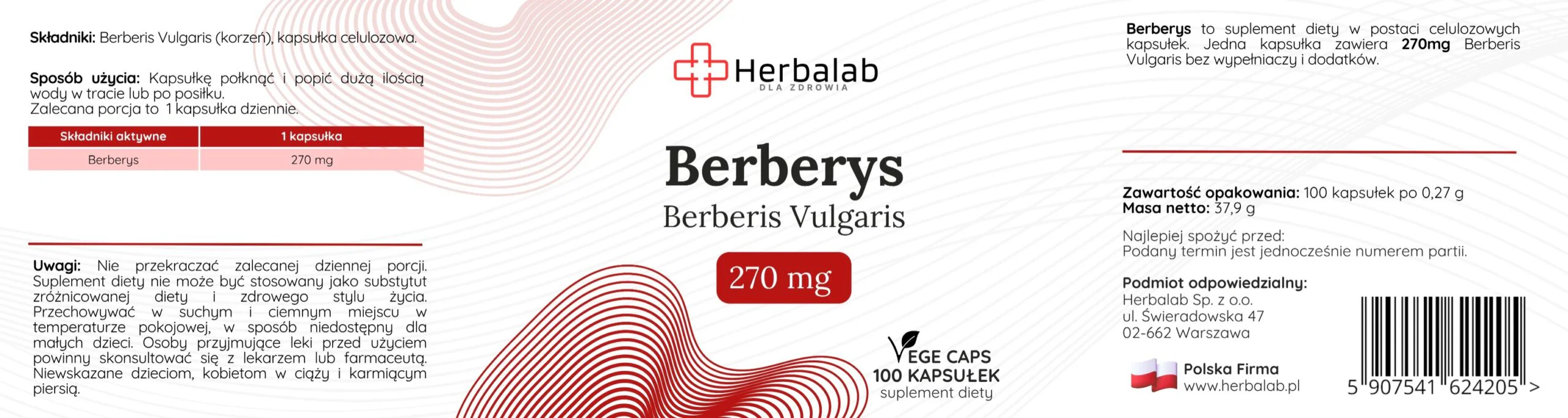 Berberys z korzenia FORTE 100 kapsułek VEGAN - obrazek 5