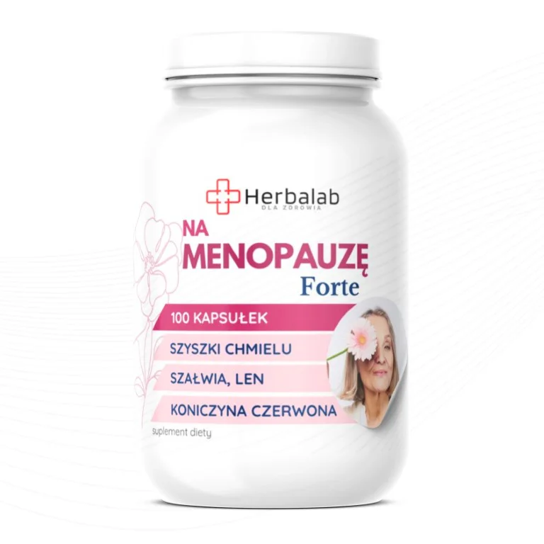 Herbalab Na menopauzę Forte 100 kapsułek koniczyna czerwona Menopauza - obrazek 2