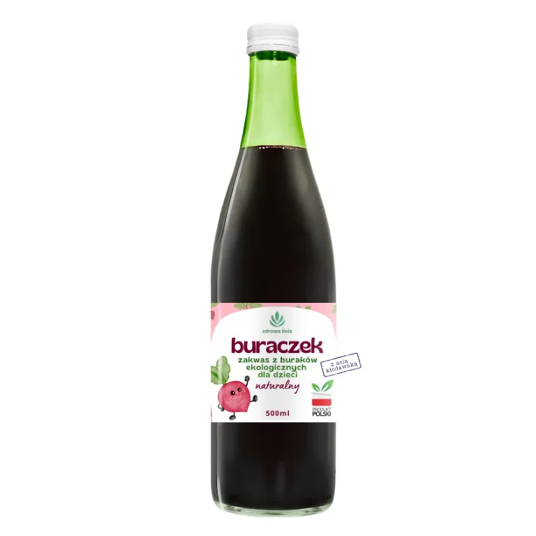 Zakwas Buraczany dla Dzieci 100% naturalny łagodny 500ml zakwas z buraków - obrazek 3