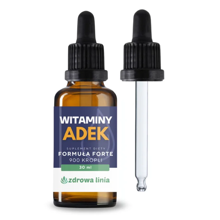 Witamina ADEK forte w kroplach 900 kropli Witaminy A+D3+E+K2 30ml - obrazek 3