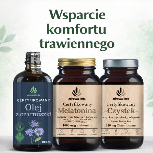 Wsparcie komfortu trawiennego czytelny